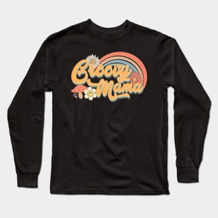 Retro Groovy Mama Long Sleeve T-Shirt